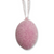 One Hundred 80 Degrees Flocked Pastel Egg Ornament, Hot Pink