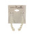 Ganz Earring, White Orb With Silver Ear Wire (EAR7014F)