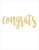 Caspari Gift Enclosure Cards, Congrats Script in Gold Foil (46EENC)