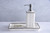 Pampa Bay Vanity Soap Dispenser Pump, White w/ Silver Trim (VAN2717W)