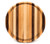 Wooden Circle Cutting Board w/ Grooves, Medium