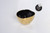 Pampa Bay Eclipse Round Medium Bowl, Black/Gold (ECL2599BG)