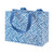 Caspari Small Gift Bag, Fretwork in Blue (10024B1)