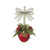 Ganz Ornament, Mistletoe Sleigh Bell - Red (KK323B)