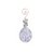 Ganz Metallic Glass Egg Ornament - Purple/Blue/Green