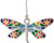 Rain Silver Multicolor Enamel Dragonfly Earrings
