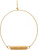 Rain Gold Bar Center Circle Earrings