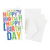 Caspari Gift Enclosure Cards, Happy Birthday Block Print, 2 Pack (46GENC)