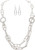 Rain Silver Mixed Chain Link Toggle Necklace Set