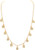 Rain Gold Chain Crystal Drops Dainty Necklace Set