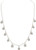 Rain Silver Chain Crystal Drops Dainty Necklace Set