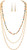 Rain Gold Chains Dark Multicolor Beads Necklace Set