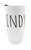 The Dish Handwritten Tall Mug with Lid, Indy