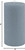 Root Timberline Pillar Candle, 3x6" Williamsburg Blue (336433)