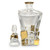 Gage Crack Whiskey Murano Style Decanter, 24kt Gold (BO189G)