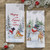 Park Designs Printed Dishtowel, Snowman With Deer And Rabbits (7499-687)