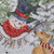 Park Designs Printed Dishtowel, Snowman With Deer And Rabbits (7499-687)