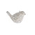 Raz Imports Whitewash Bird Ornament, 4" (4211181)