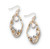 Ganz Wooden Bead Earrings, Steel (EAR9000-STEEL)