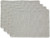 Design Imports Basket Fringe Placemats, Light Rain - Set of 4 (753076)