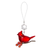 Ganz Ornament, Snowflake Cardinal - Red Berries (ACRYX-225A)