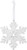 Ganz Ornament, Beaded Snowflake Rounded (ACRYX-210A)