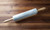 Fox Run Polished Marble Rolling Pin with Wooden Cradle, 10" Barrel, White (4050)