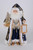 Karen Didion Lighted Midnight Blue Santa, 19" (CC18-55)