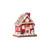 RAZ Imports 7.25" Gingerbread Lighted House - Red (4016097A)