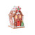 RAZ Imports 5.5" Lighted Gingerbread House with Gingerbread Man (3916189A)