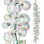 Raz Imports Garland, Clear Iridescent Balls - 4' (G4232700)