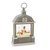 Raz Imports Lighted Water Barn, Snowman with Cardinals - 12.75"