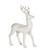 RAZ Imports 12.75" White/Silver Glittered Deer - Down (3100812B)