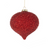 Raz Imports 4" Red Beaded Ornament - Onion (4222880B)