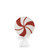RAZ Imports 12" Peppermint Tree Topper with 6 Red (4216233A)