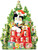 Caspari Advent Calendar, Christmas Cat (ADV283)