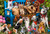 Vermont Christmas Company Jigsaw Puzzle, Patio Pups - 100 Piece (VC1245)