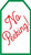 Caspari Pack of 4 Hanging Gift Tags, No Peeking (HT9792)