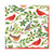 Caspari Paper Luncheon Napkins, Songbirds & Holly - 2 Packs (17160L)