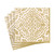 Caspari Paper Luncheon Napkins, Annika (Ivory & Gold) - 2 Packs (17301L)