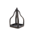 RAZ Imports, Distressed Black Lantern - 14.25" (4325902SM)