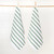 Now Designs Basketweave Dishcloth, Elm Green - Set of 2 (142655)