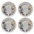 TAG Melamine Salad Plates, Let It Bee - Set of 4 (G16359)