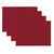 Now Designs Spectrum Placemat, Carmine Red - Set of 4 (901628)