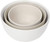 Now Designs Nesting Prep Bowls, Matte White - Set of 3 (L153002)