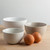 Now Designs Nesting Prep Bowls, Matte White - Set of 3 (L153002)