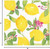 Caspari Paper Beverage Napkins, Limoncello - 2 Packs (17410C)