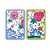 Caspari Large Type Bridge Playing Cards, Floral Porcelain - 2 Decks (PC151J)