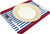 Caspari Rectangular Paper Placemats, Breton Stripe (Blue) (1208PPREC)