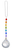 Ganz Ornament, Ball - Skinny Rainbow String (ACRY-723A)